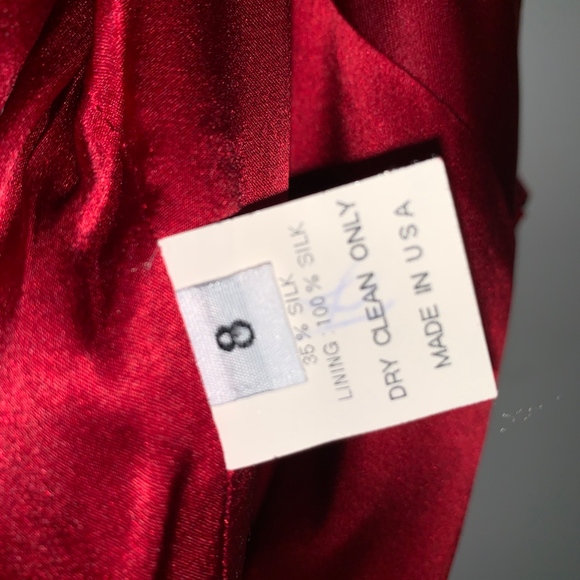 Strapless Red Column Dress - Picture 4 of 4